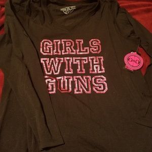 Girls with Guns long sleeve tee